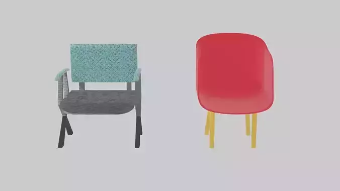 2 DIFFRENT CHAIRS