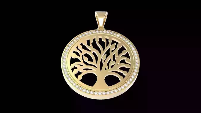 Pendant  Tree of Life 3D print model