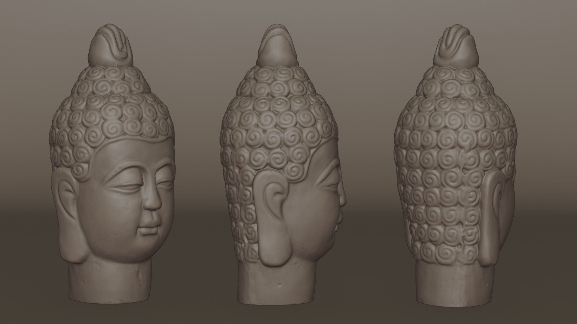 Buddha Statue - Printable STL 3D print model_8