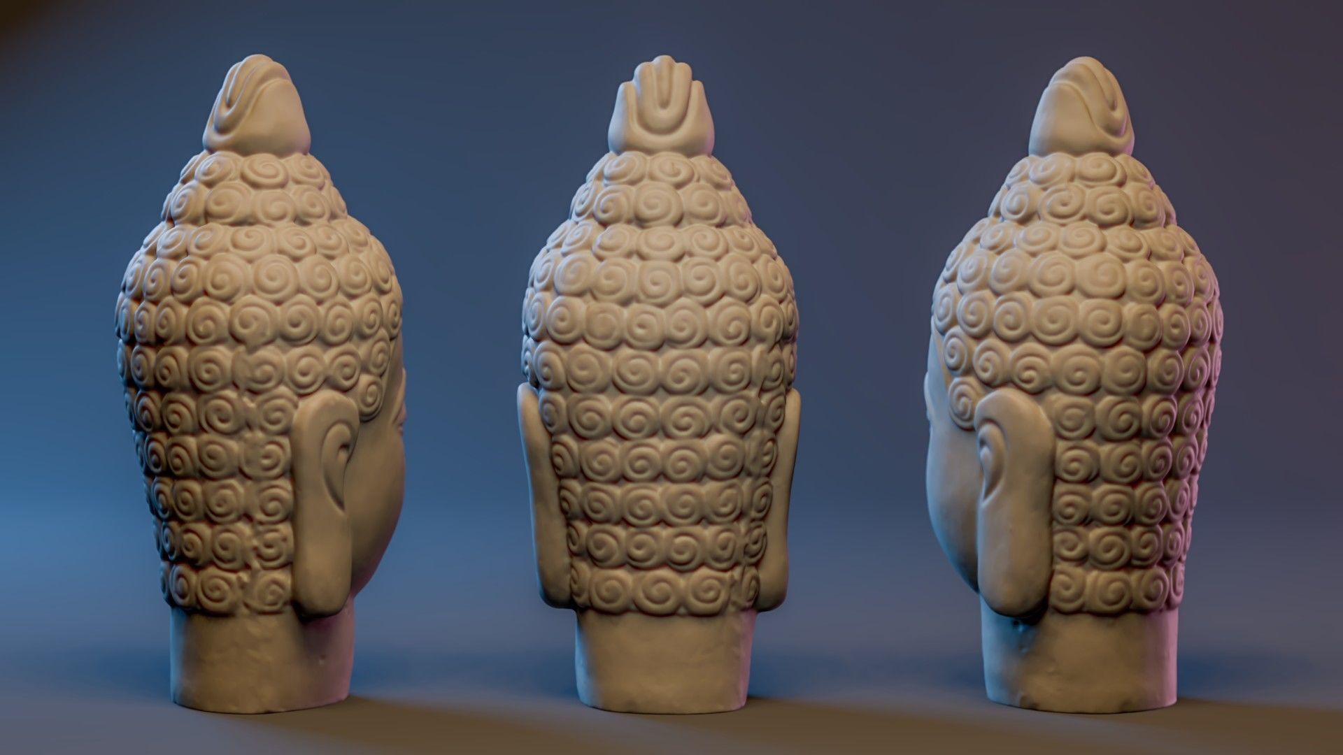 Buddha Statue - Printable STL 3D print model_4