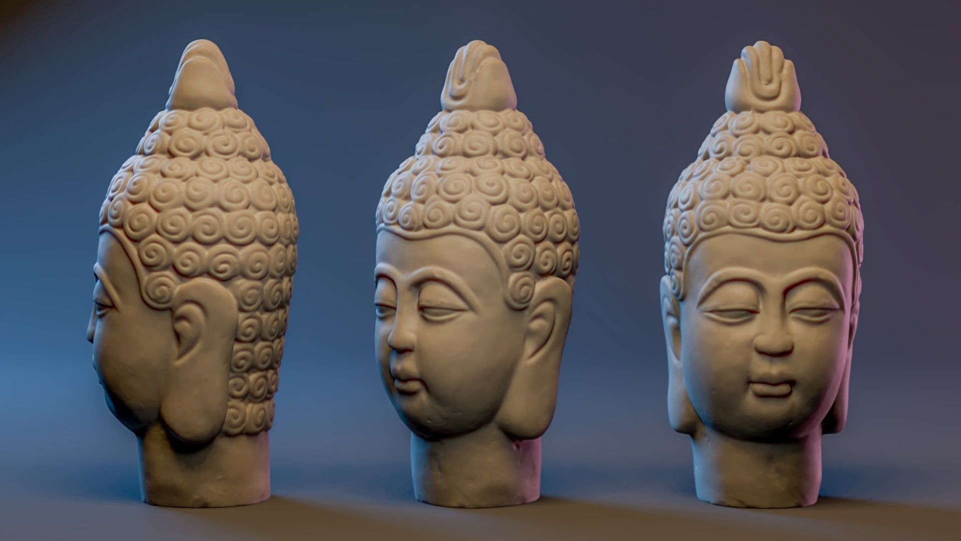 Buddha Statue - Printable STL 3D print model_6