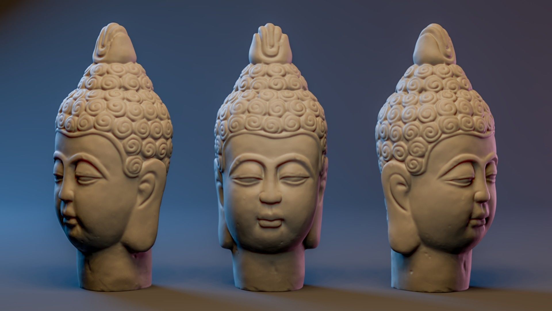 Buddha Statue - Printable STL 3D print model_2