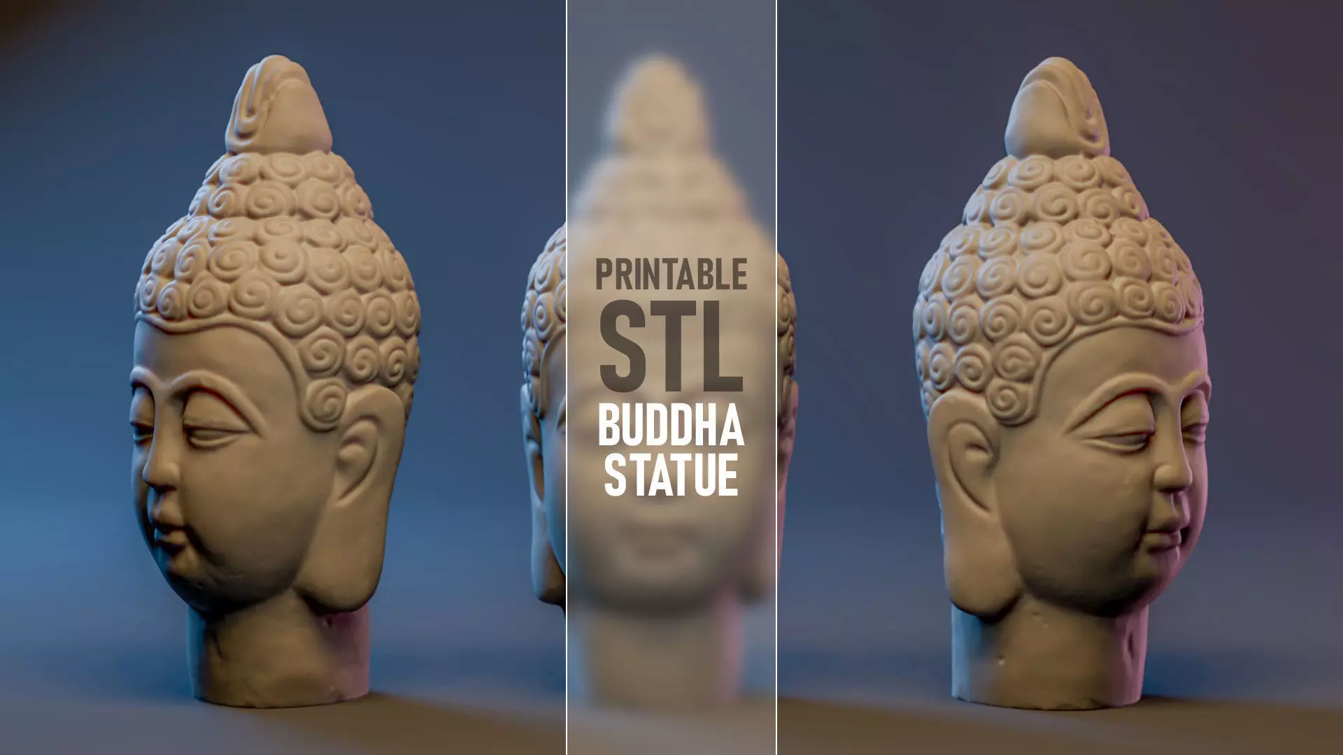 Buddha Statue - Printable STL 3D print model_0