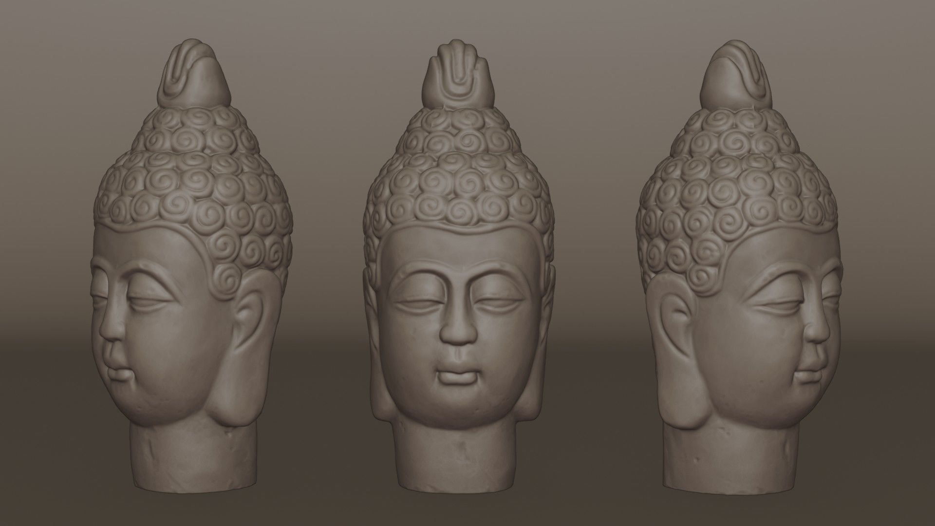 Buddha Statue - Printable STL 3D print model_7