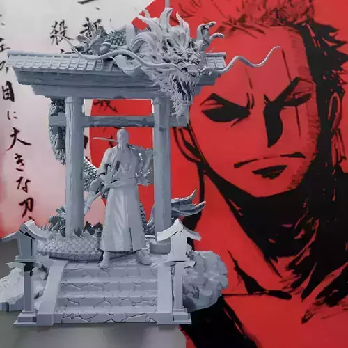 ZORO WANO - ONE PIECE - 3D MODEL PRINT 3D print model