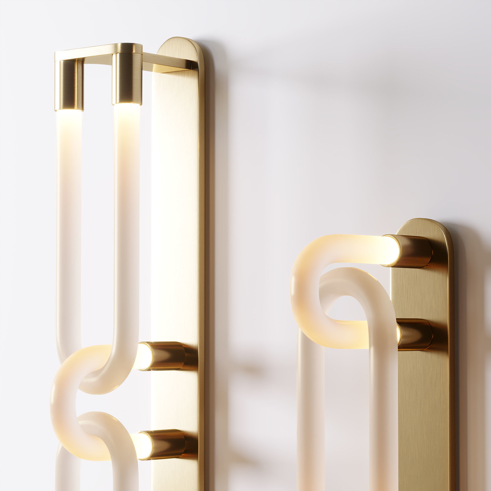 LOOPI WALL SCONCE Low-poly 3D model_2