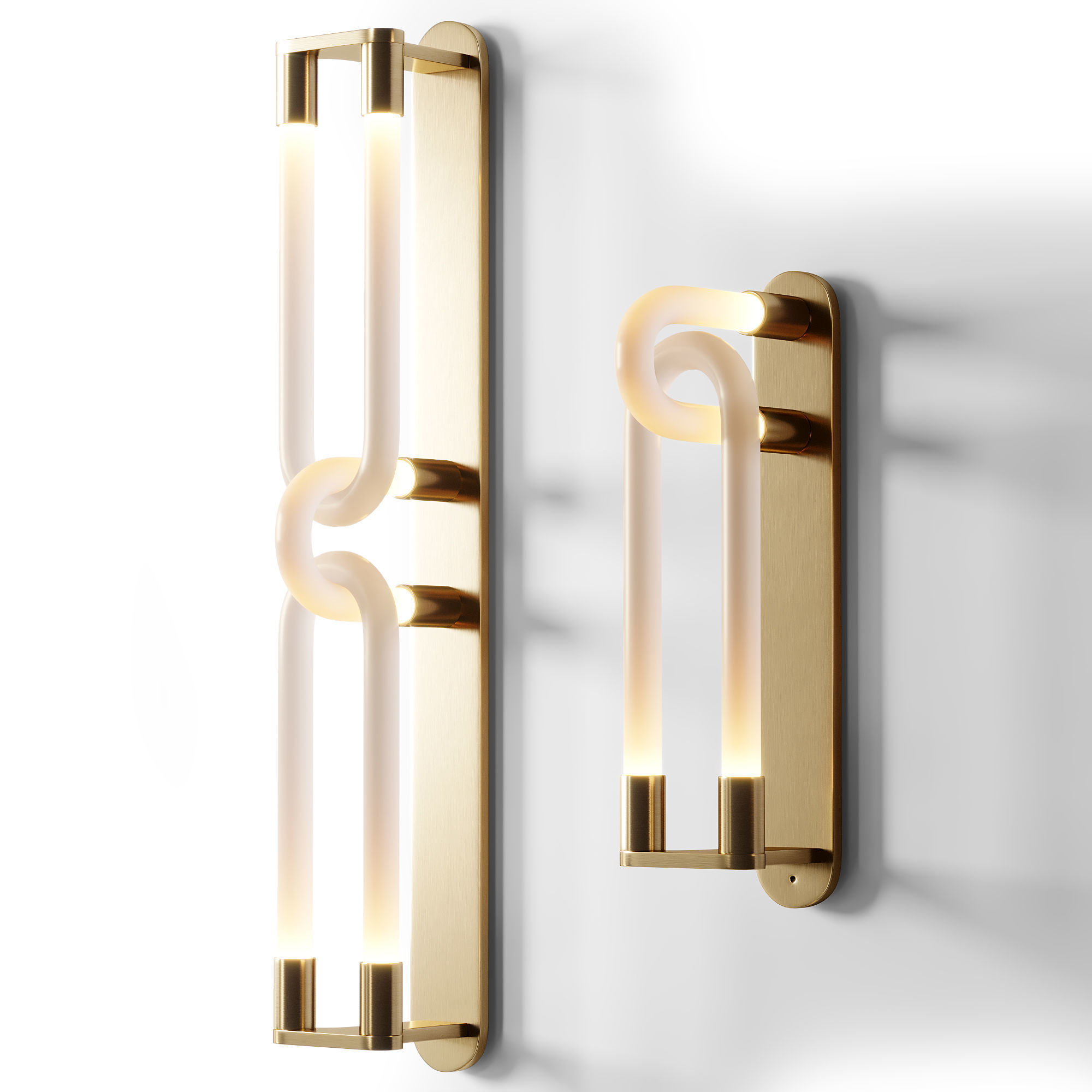LOOPI WALL SCONCE Low-poly 3D model_1