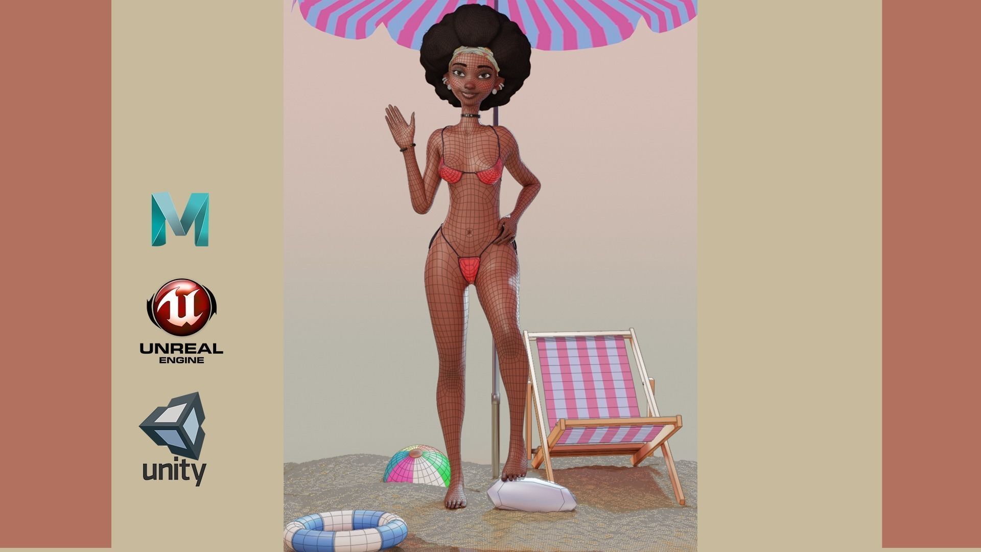 Franchesca Maya Version 3D model_6