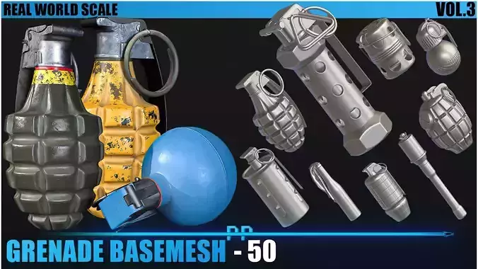 50 Grenade Basemesh