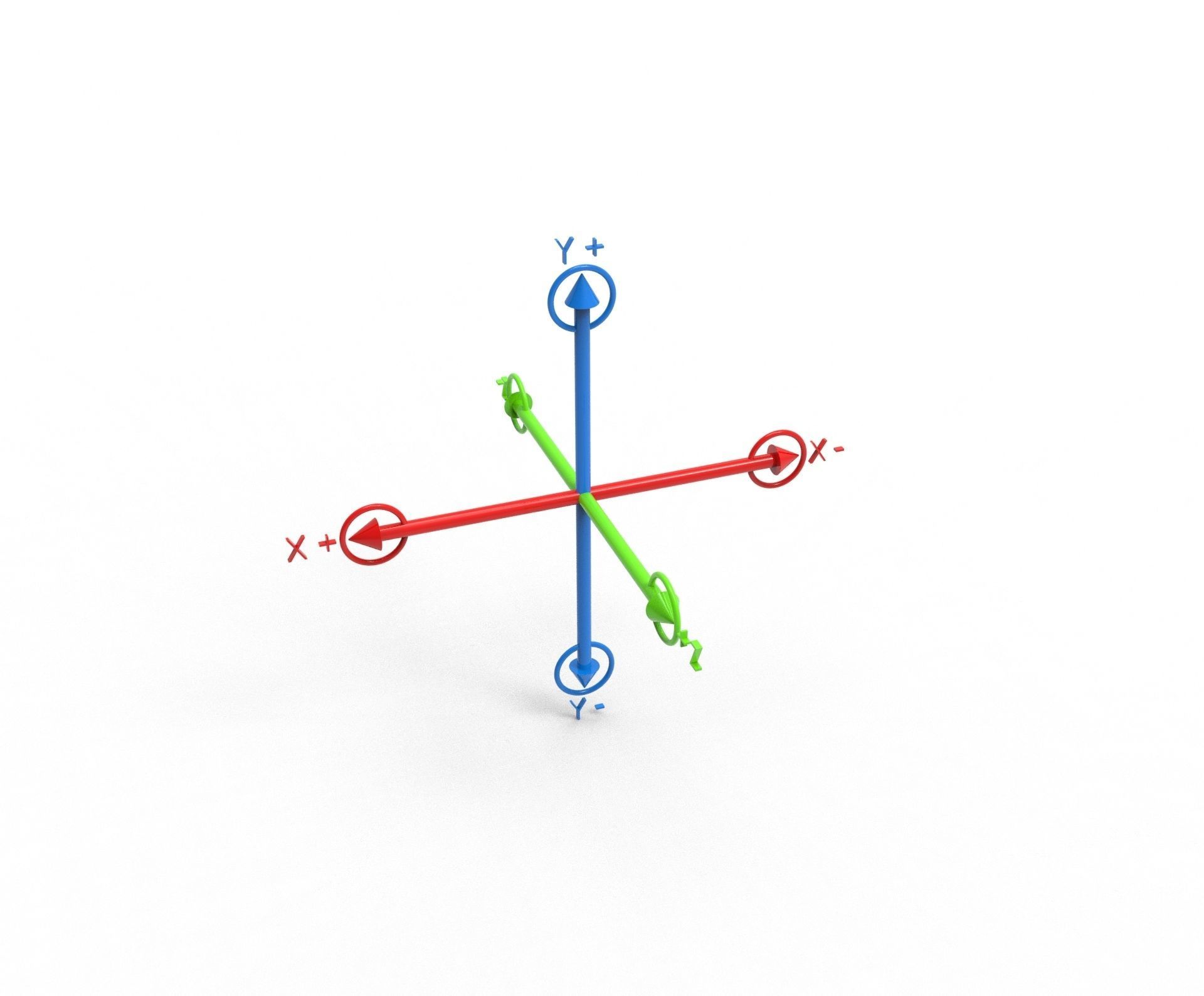 3rd axis Low-poly 3D model_16
