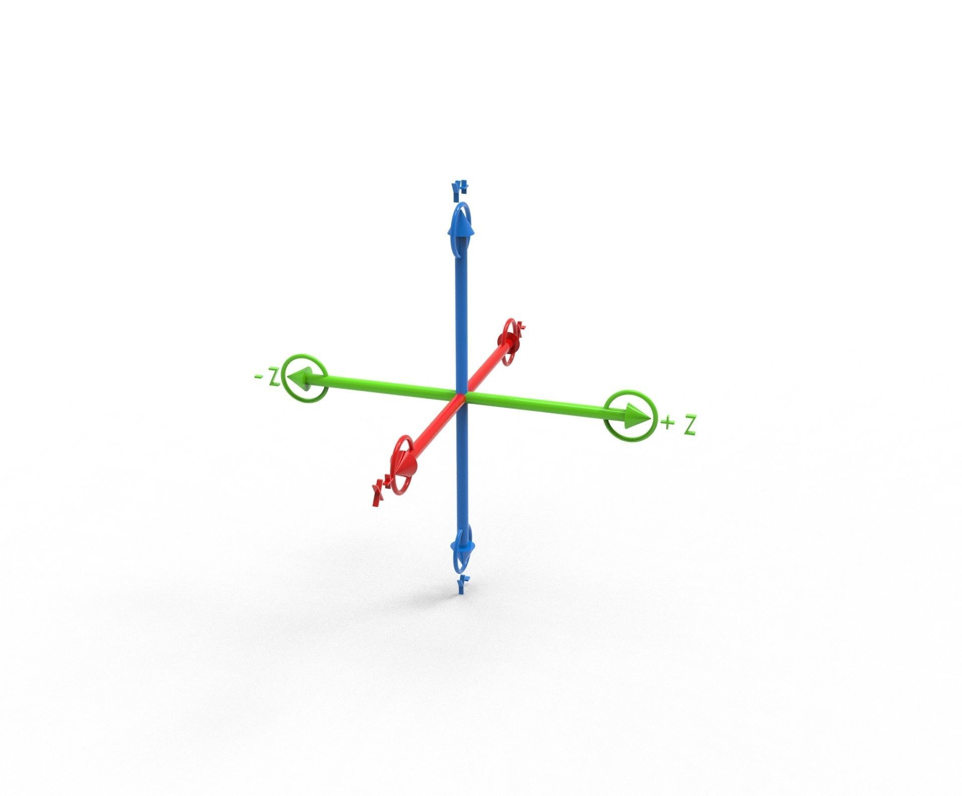 3rd axis Low-poly 3D model_3