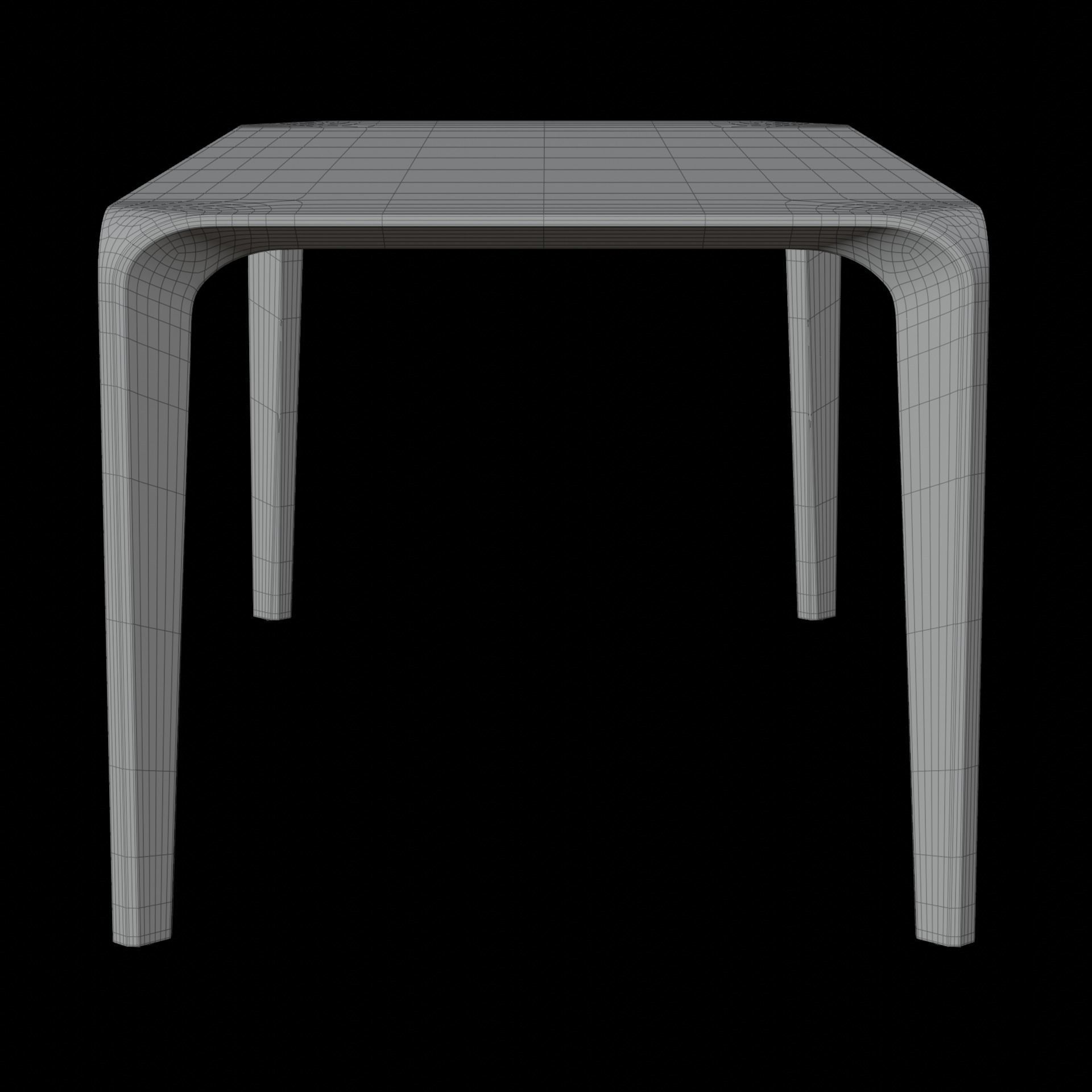 Wooden Dining Table 3D Model Artisan Flow 3D model_7