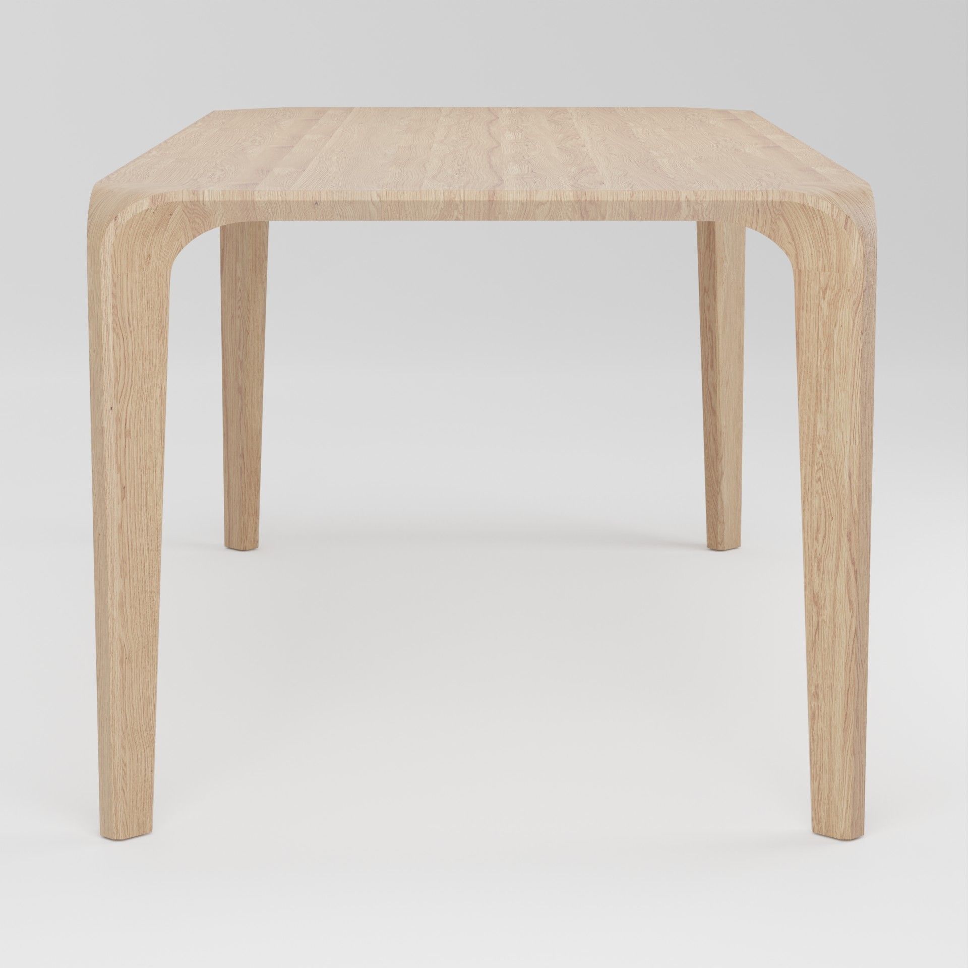 Wooden Dining Table 3D Model Artisan Flow 3D model_3