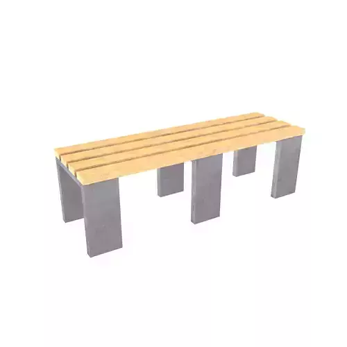 Locker Room Bench V1 002