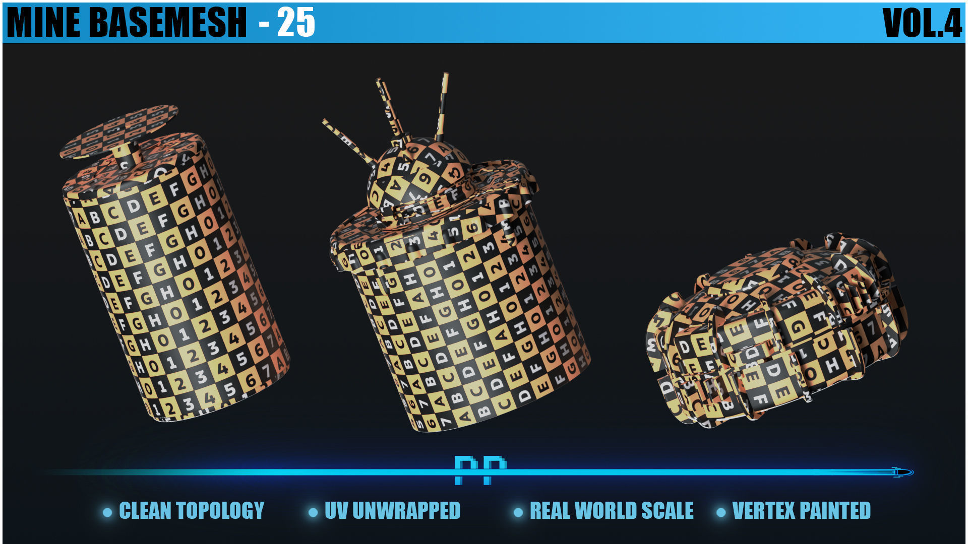 25 Mine basemesh Low-poly 3D model_1