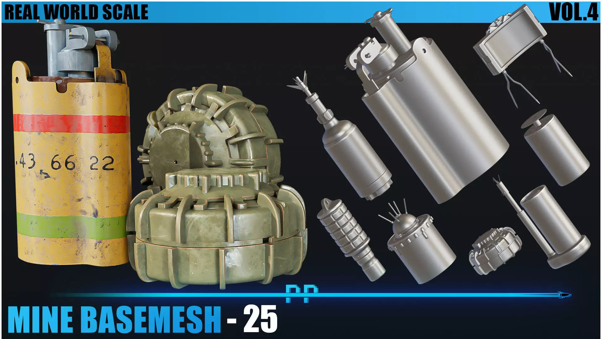 25 Mine basemesh Low-poly 3D model_0