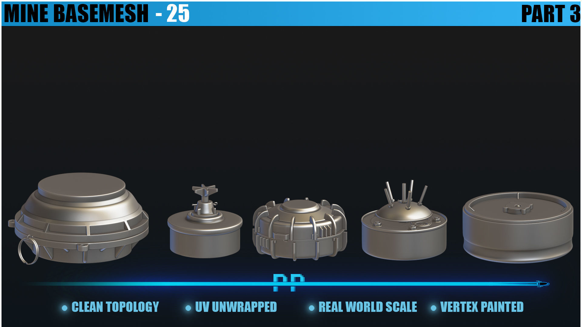 25 Mine basemesh Low-poly 3D model_9