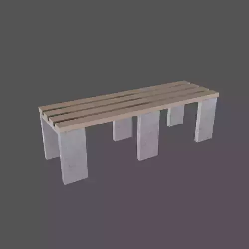 Locker Room Bench V1 003