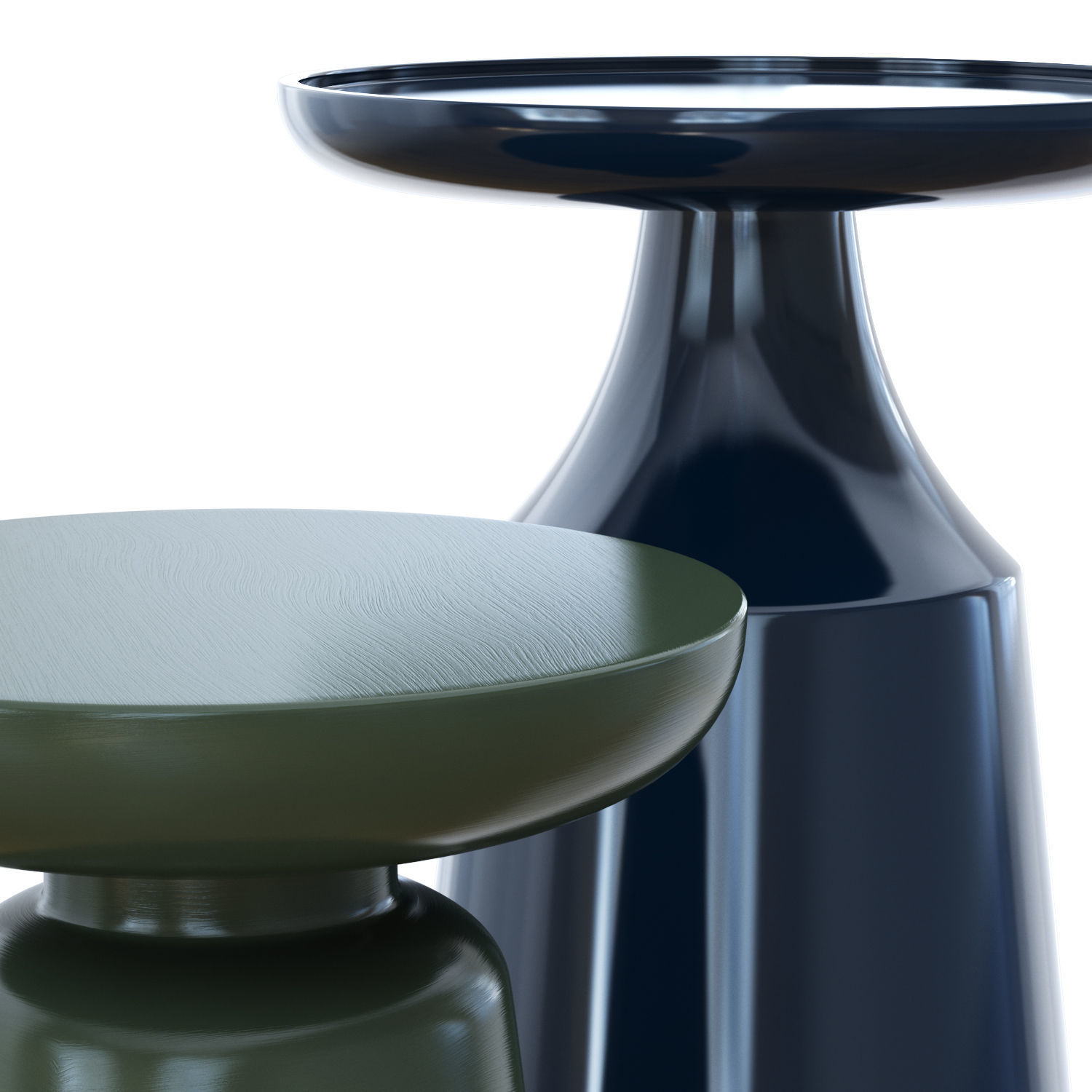 Side tables Iris and Trapeze 3D model_4