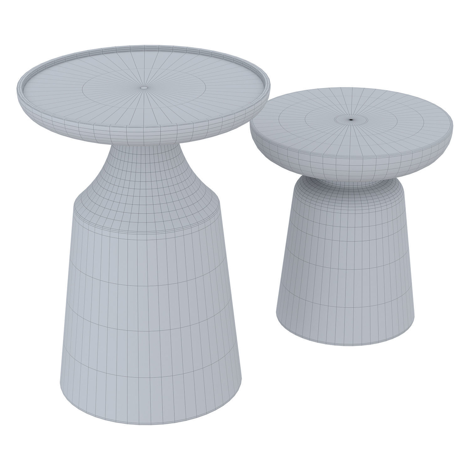 Side tables Iris and Trapeze 3D model_6