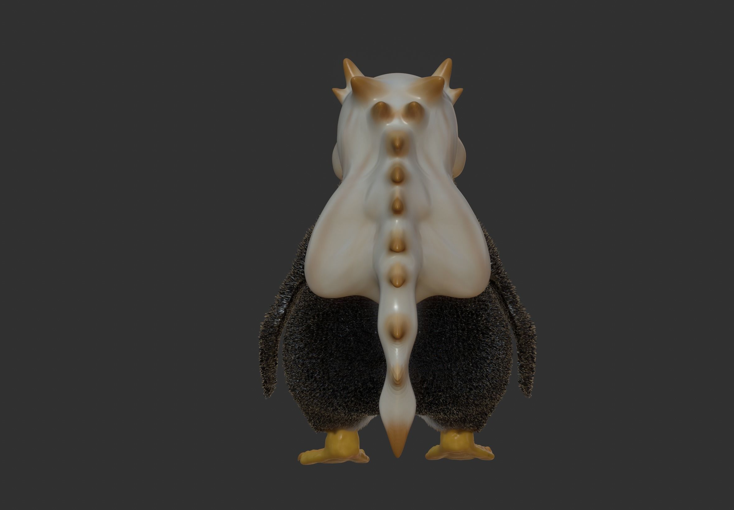 Argon Low-poly 3D model_5