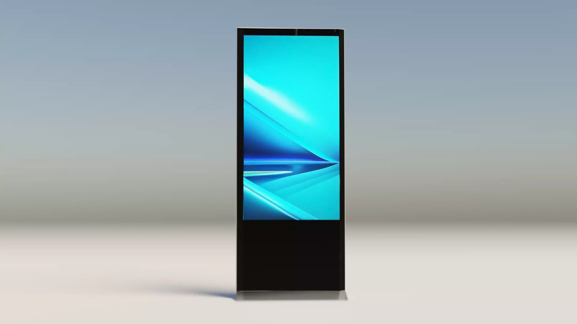 kiosk touch screen Free low-poly 3D model_0