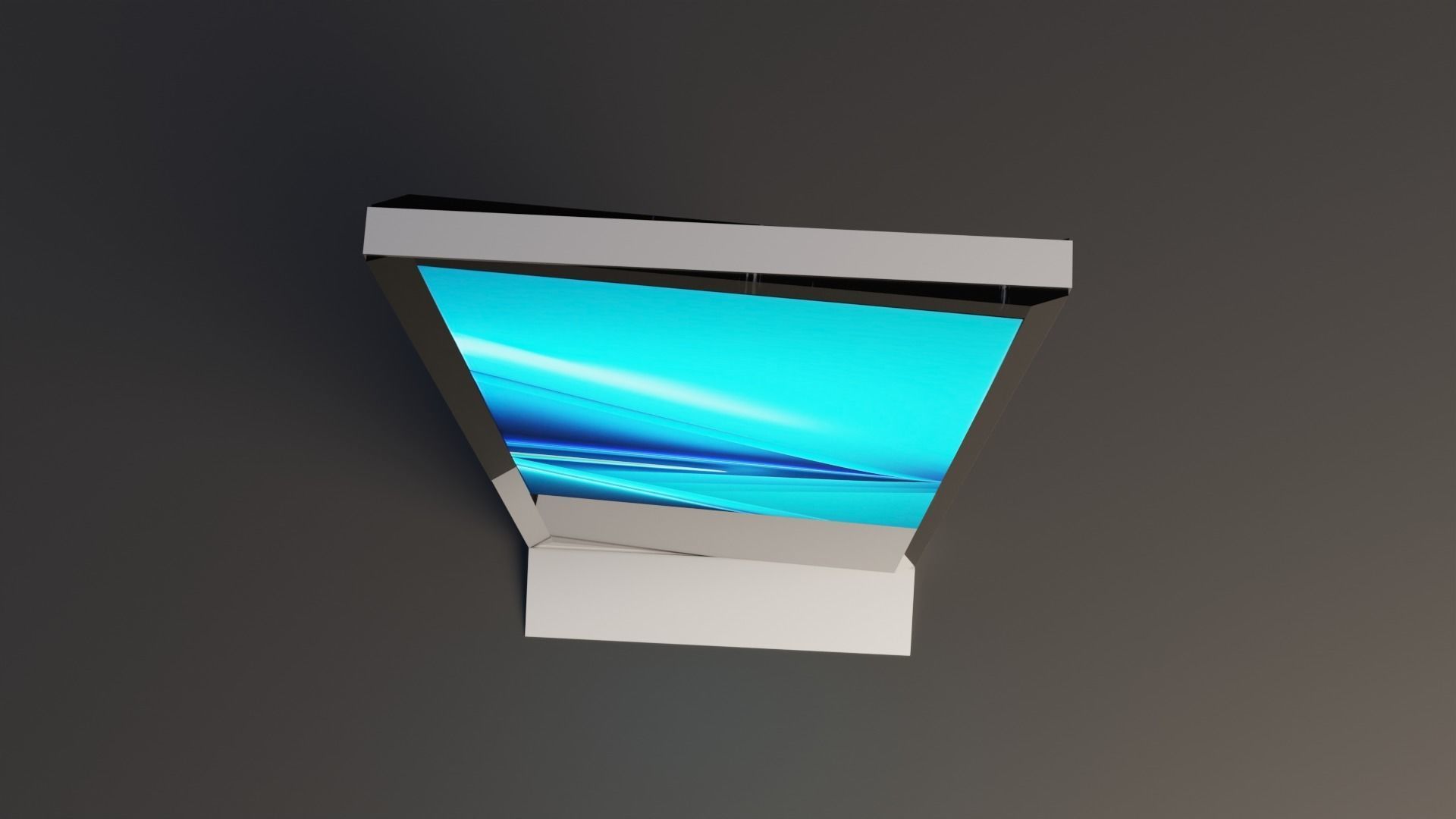 kiosk touch screen Free low-poly 3D model_4