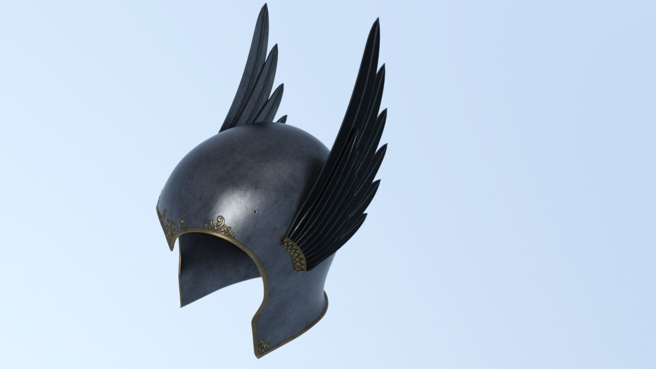 props pack set helmet Low-poly 3D model_9