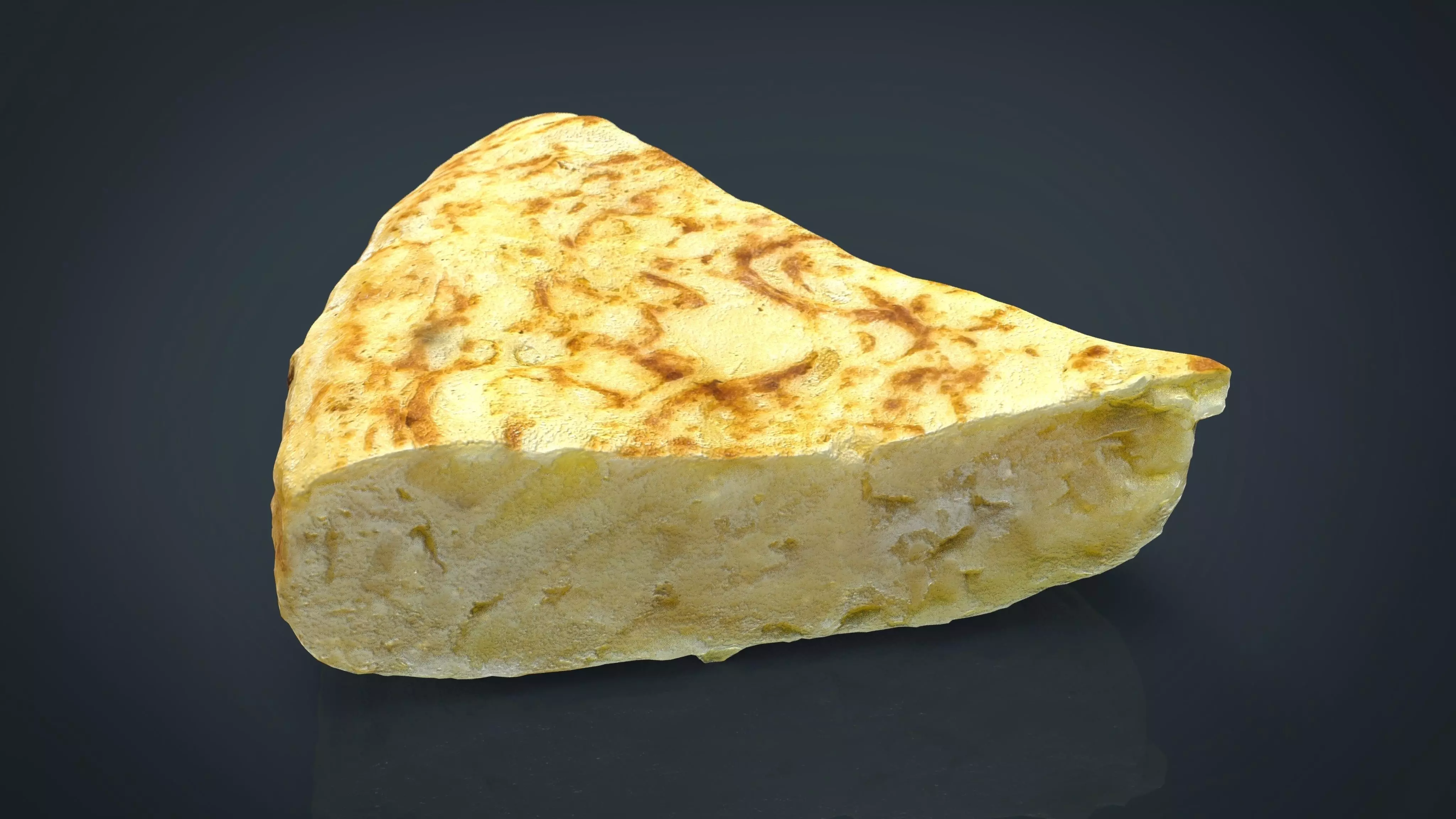 Spanish Omelette Low-poly 3D model