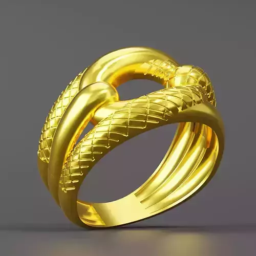 Gold ring 01 3D print model