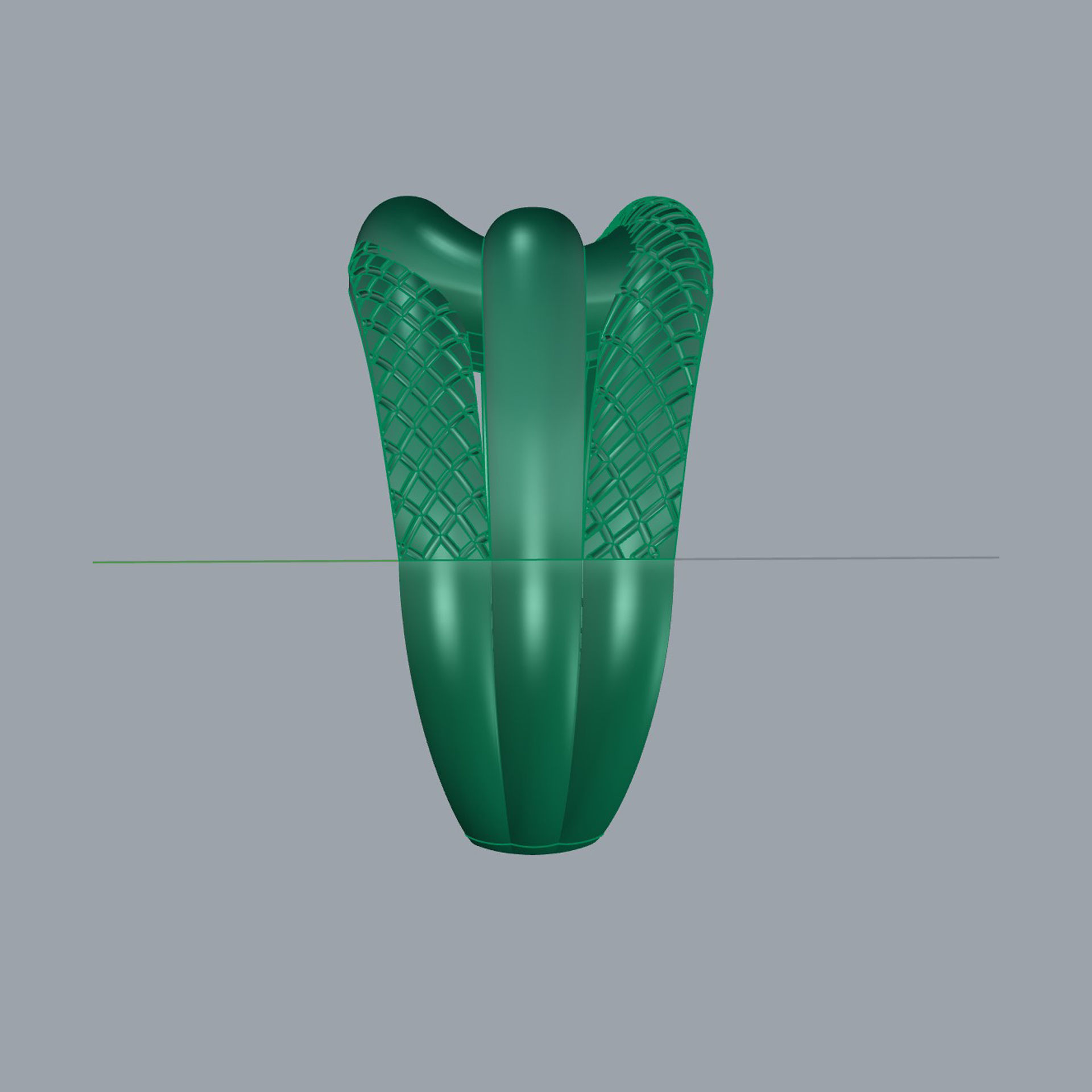 Gold ring 01 3D print model_4