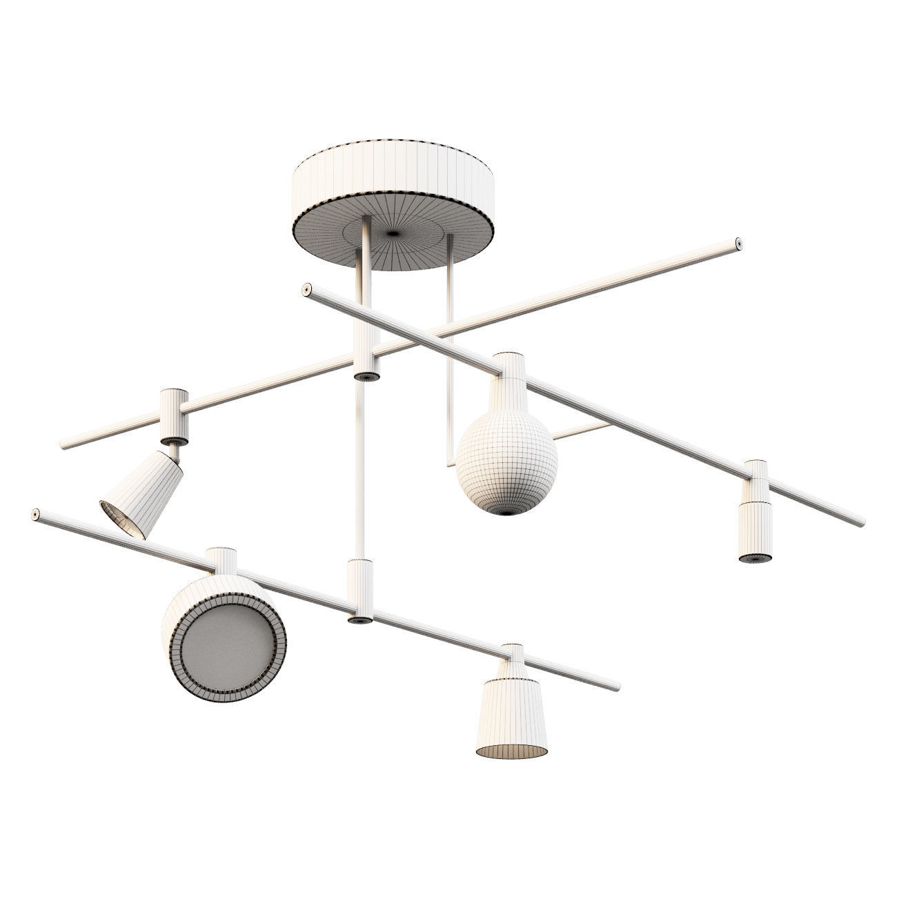 Chandelier LuxHolic 1316 Lamp 3D model_1