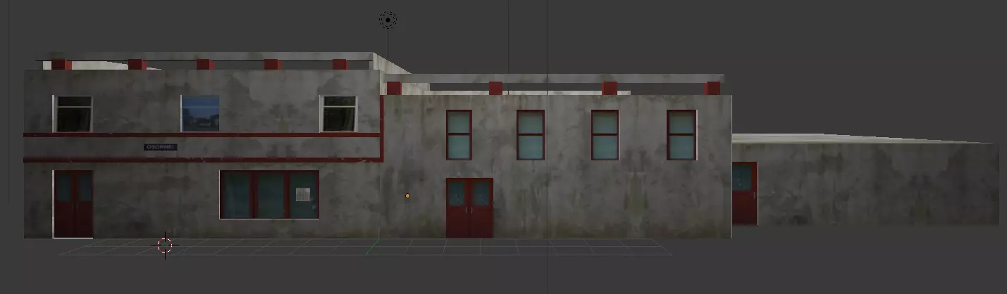 Train Station - Osorhei Low-poly 3D model_0