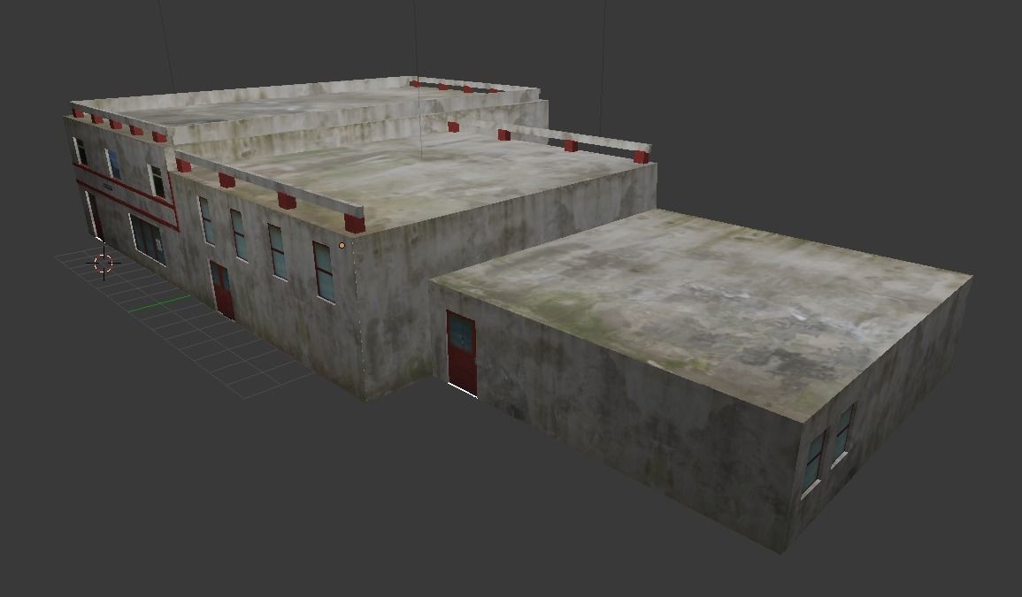 Train Station - Osorhei Low-poly 3D model_2