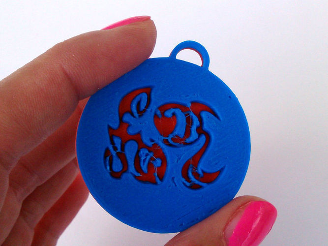 Pendants Zodiac signs water Free 3D print model
