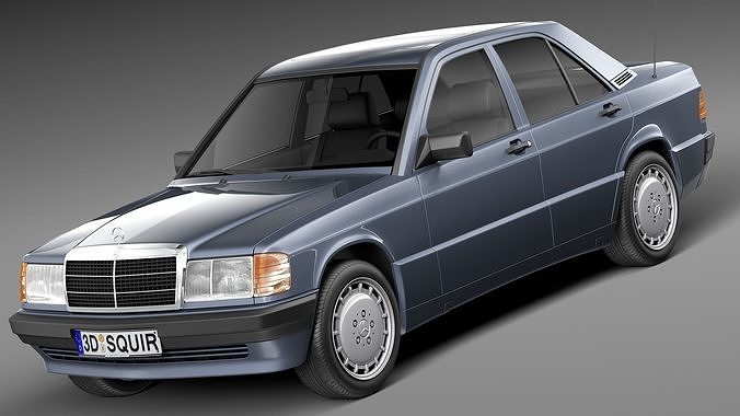 Mercedes-Benz 190E W201 1982-1993 3D model