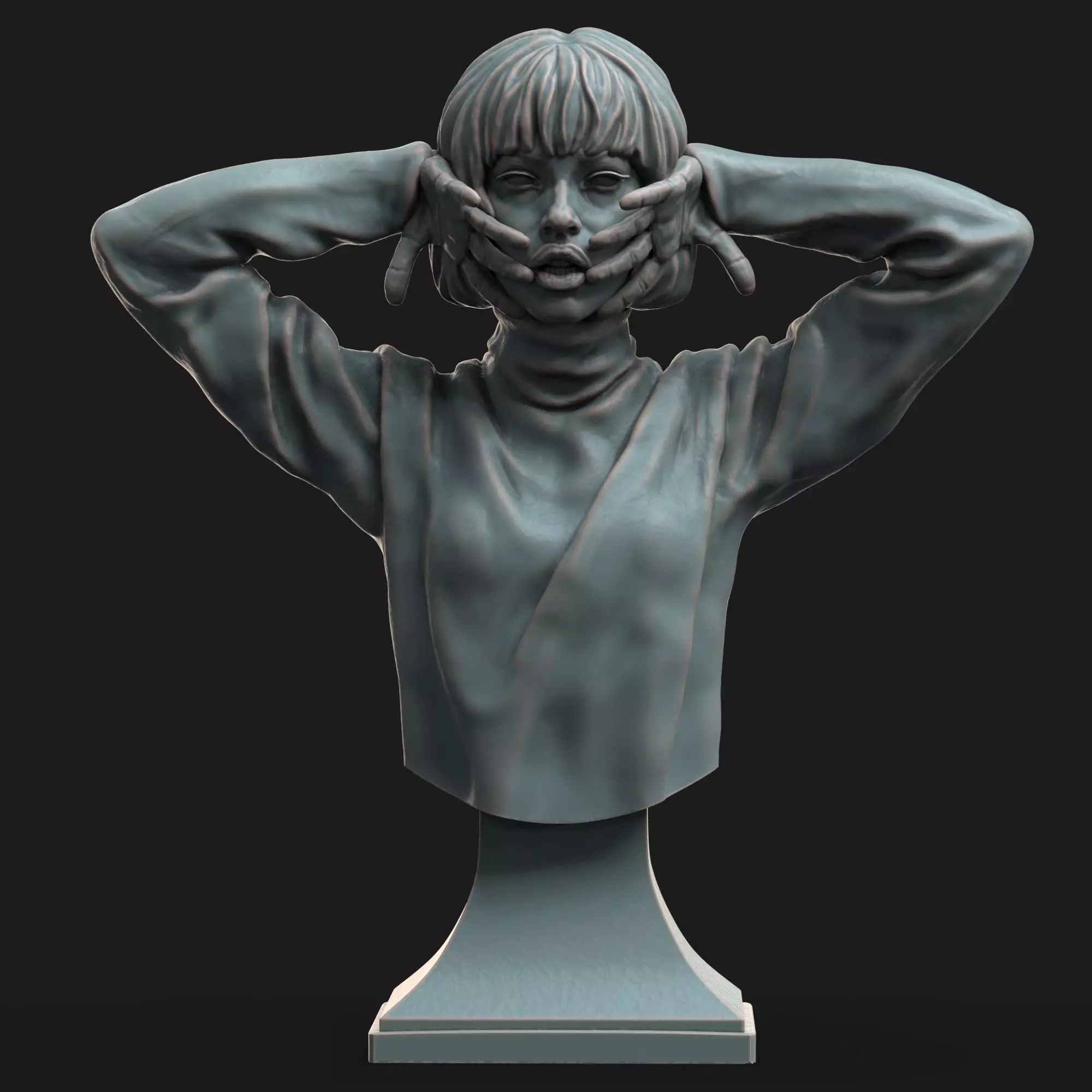 Female bust 007 3D print model