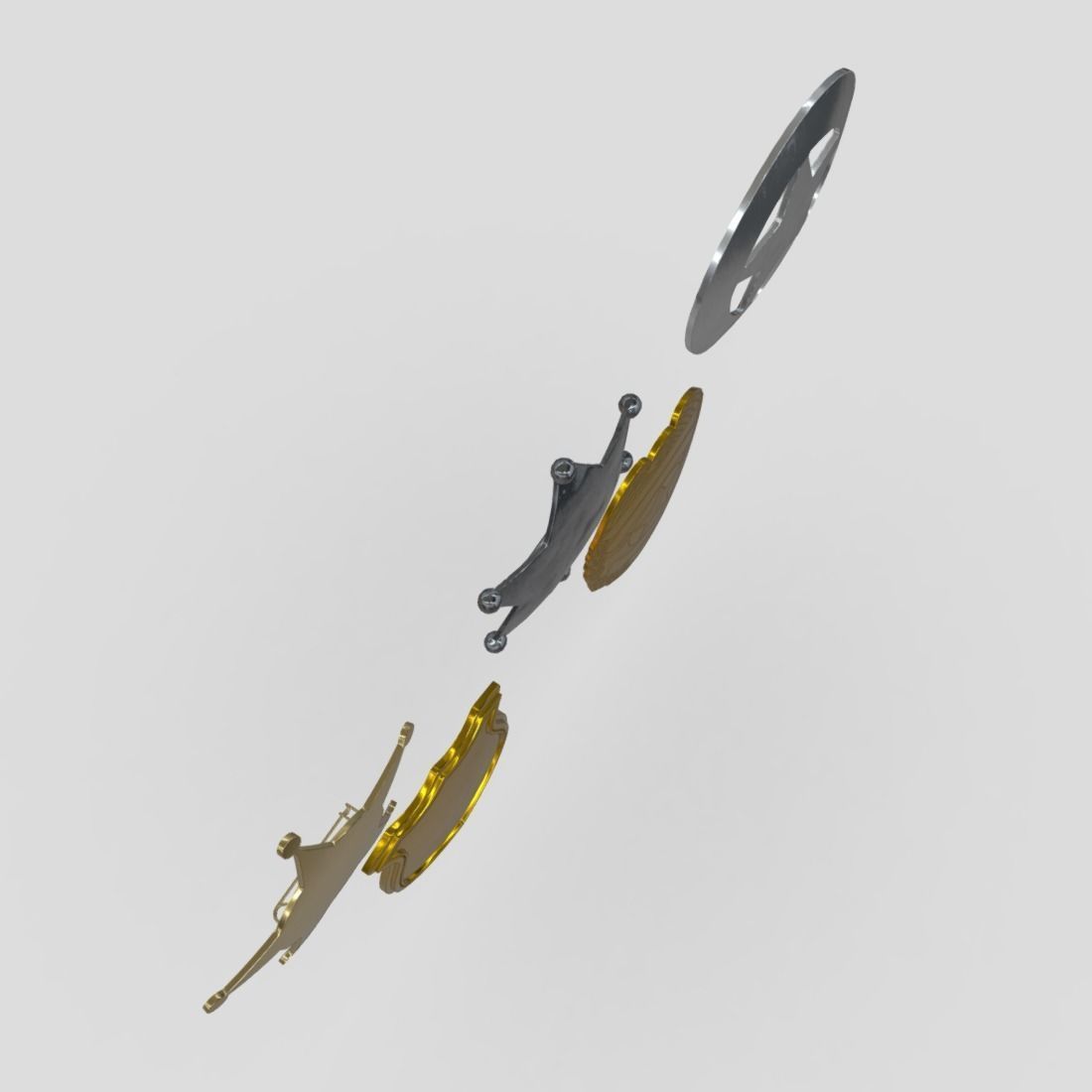 Police Sheriff Badge Pack Low-poly 3D model_6