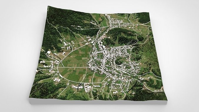 Cityscape Bakuriani Georgia 3D model 5