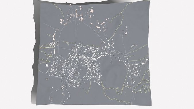 Cityscape Bakuriani Georgia 3D model 7