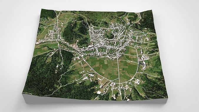 Cityscape Bakuriani Georgia 3D model 6