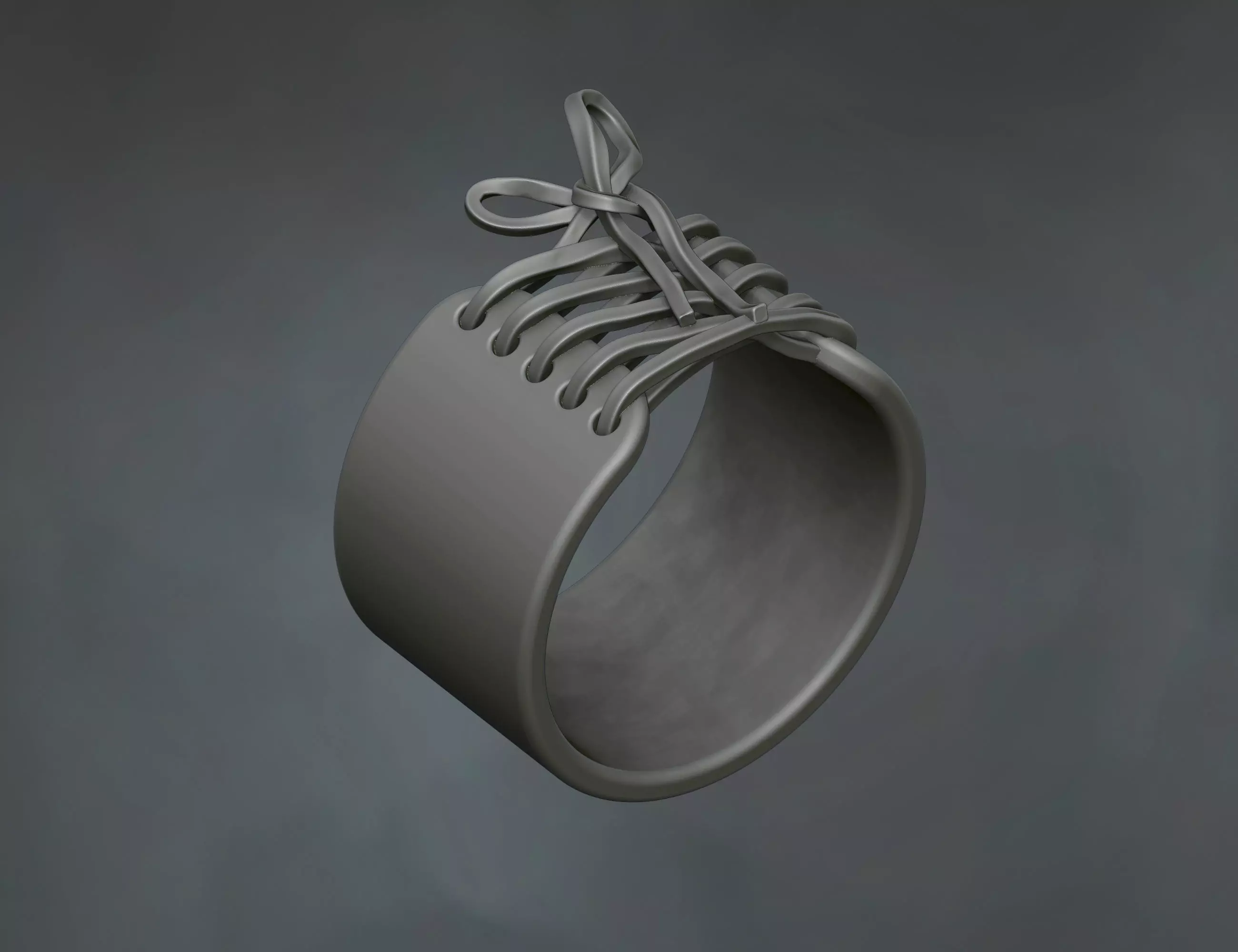 shoe lace up ring Free 3D print model