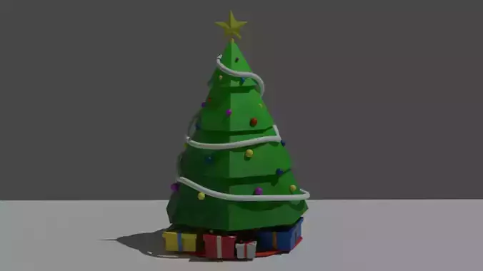 Christmas tree with gifts