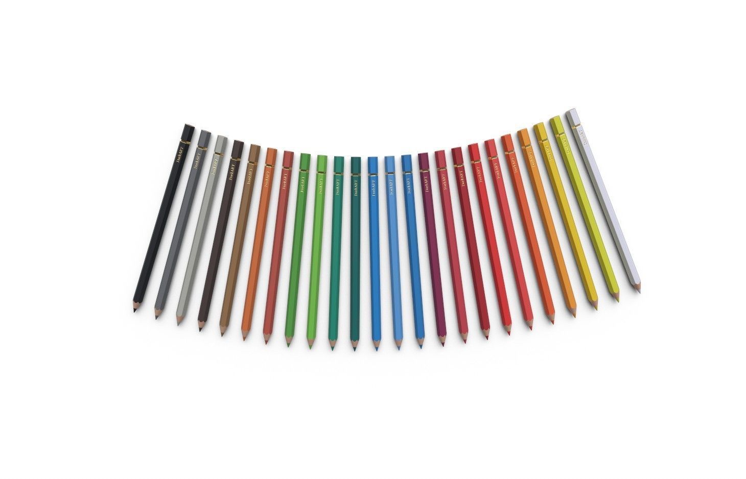 Colored Pencils 01 Low-poly 3D model_4