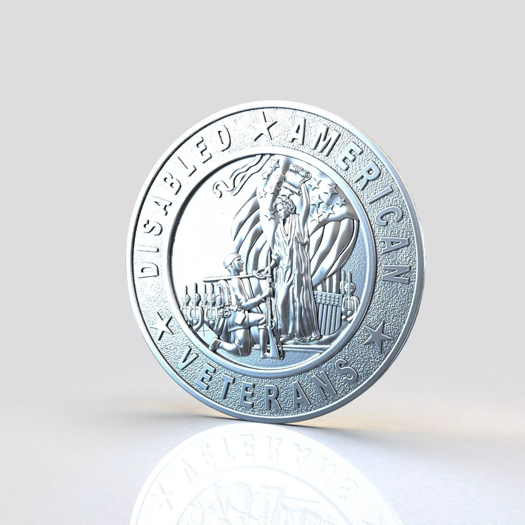 Disabled Vets Seal 3D print model_0