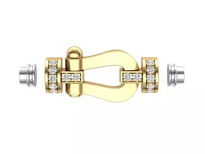 Force Medium diamond bracelet 3D print model 3D print model