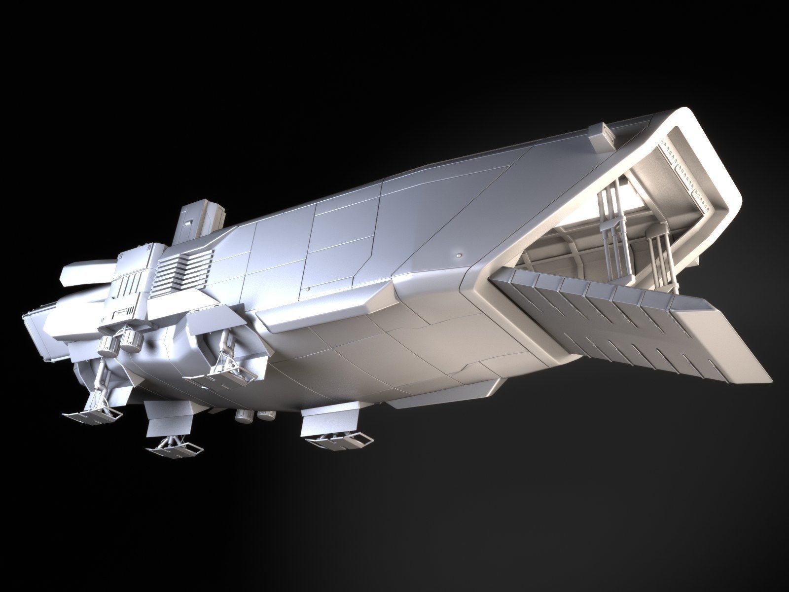 Star Wars Transporter - Atmospheric Assault Lander 3D model_17
