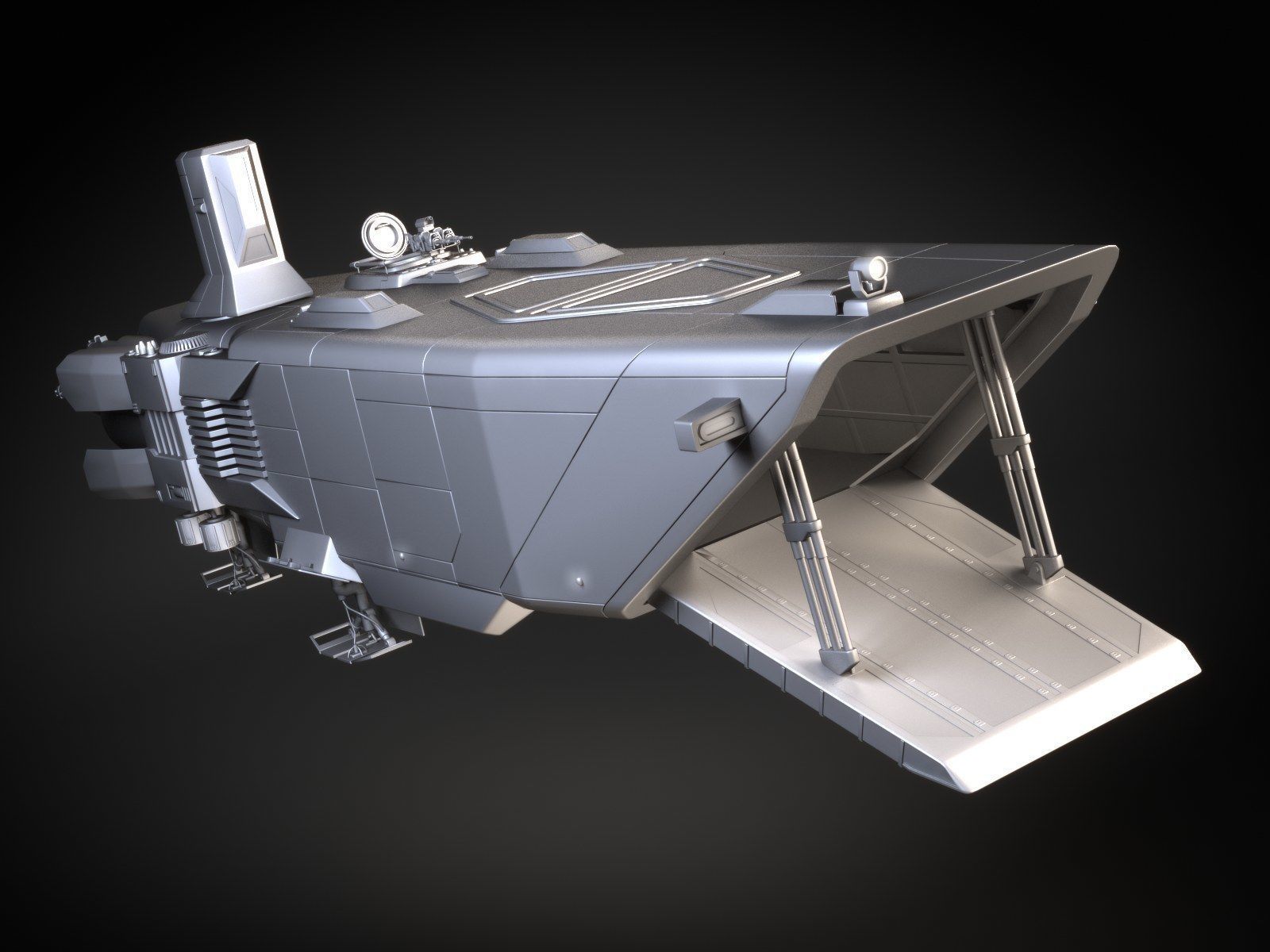 Star Wars Transporter - Atmospheric Assault Lander 3D model_13