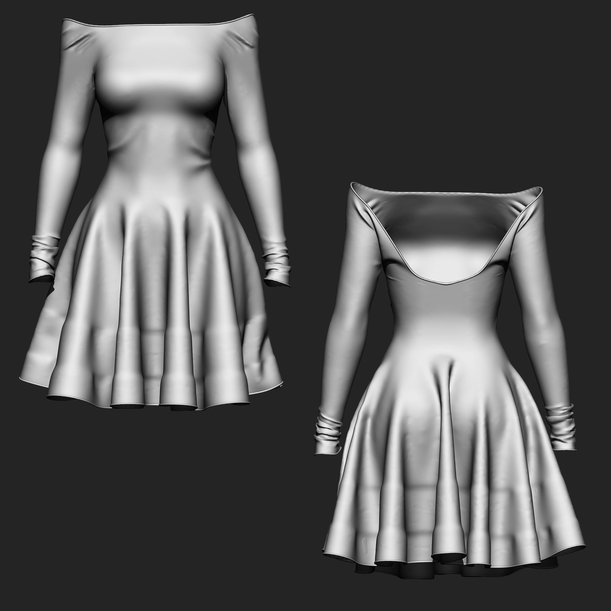 Clothes Collection IMM Brush Pack 16 in One Vol 7 3D model_15