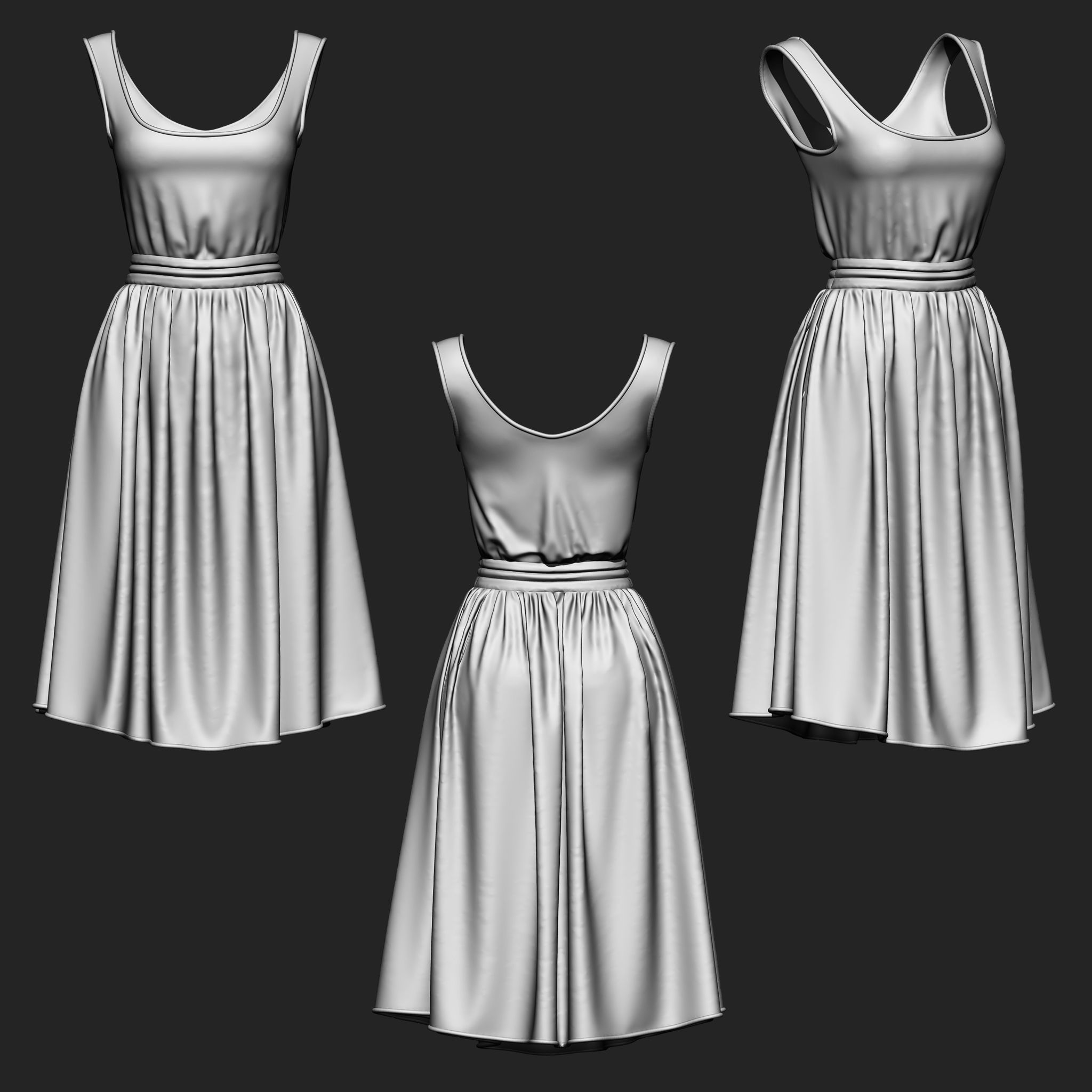 Clothes Collection IMM Brush Pack 16 in One Vol 7 3D model_1